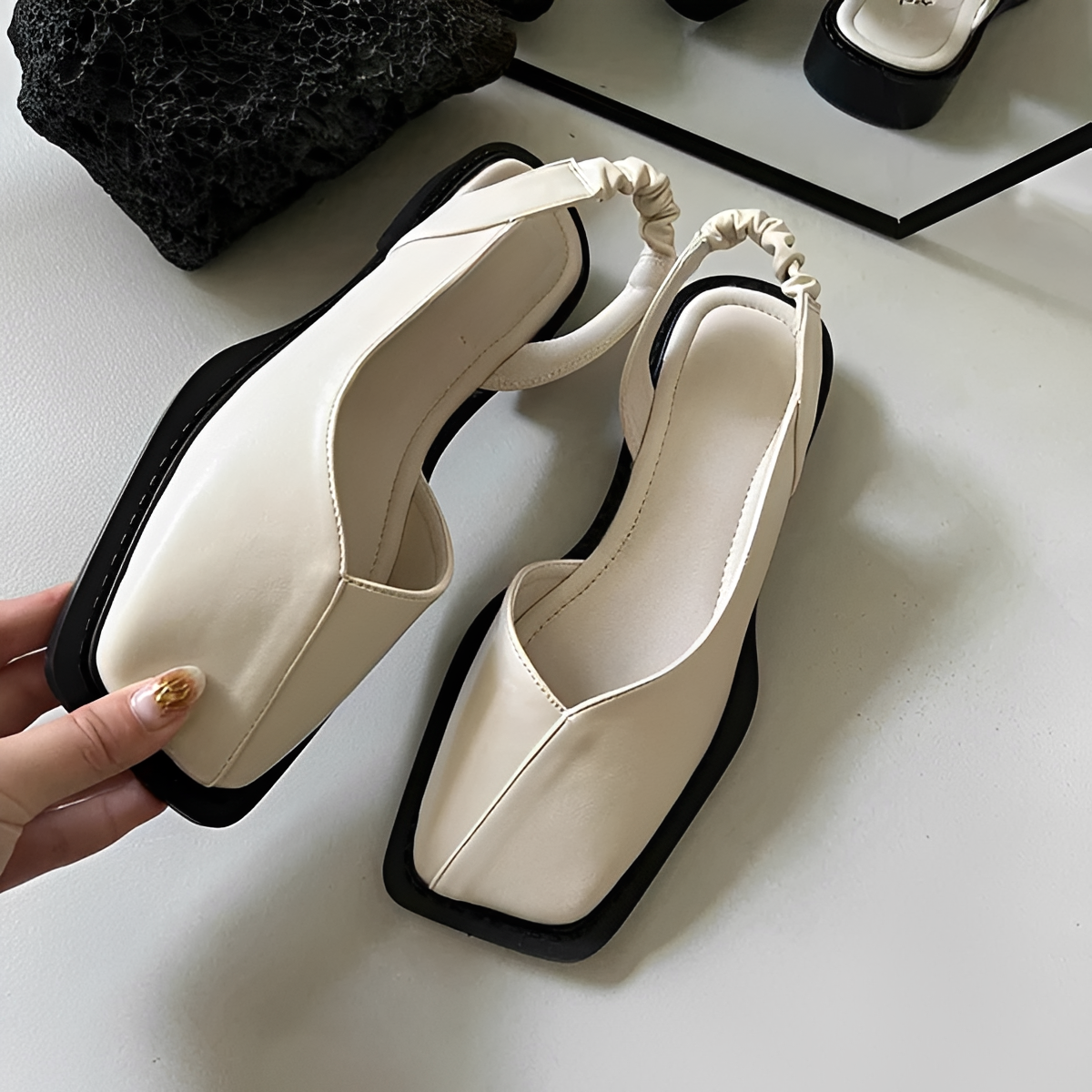 Eileen - Trendige Schuhe mit quadratischer Spitze