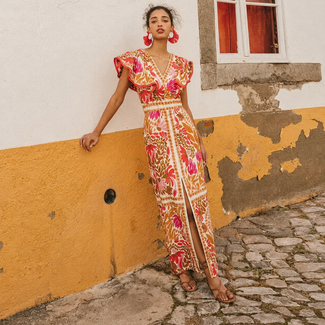 Rhian - Elegantes Kleid mit offenem Rücken