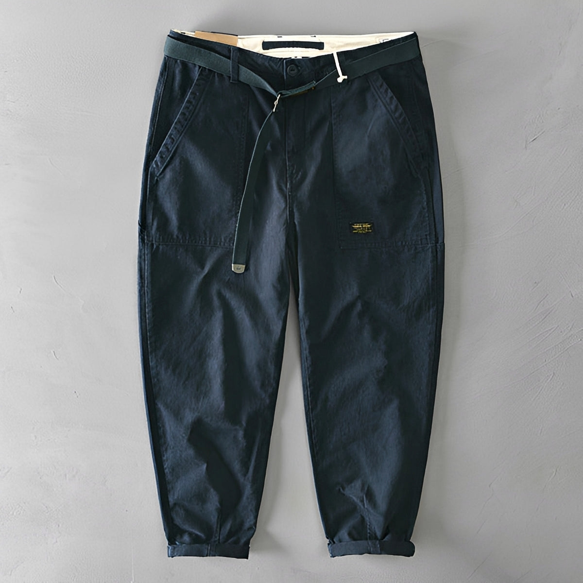 Jeoffrey - Bequeme Hose mit weitem Schnitt und Gürtel