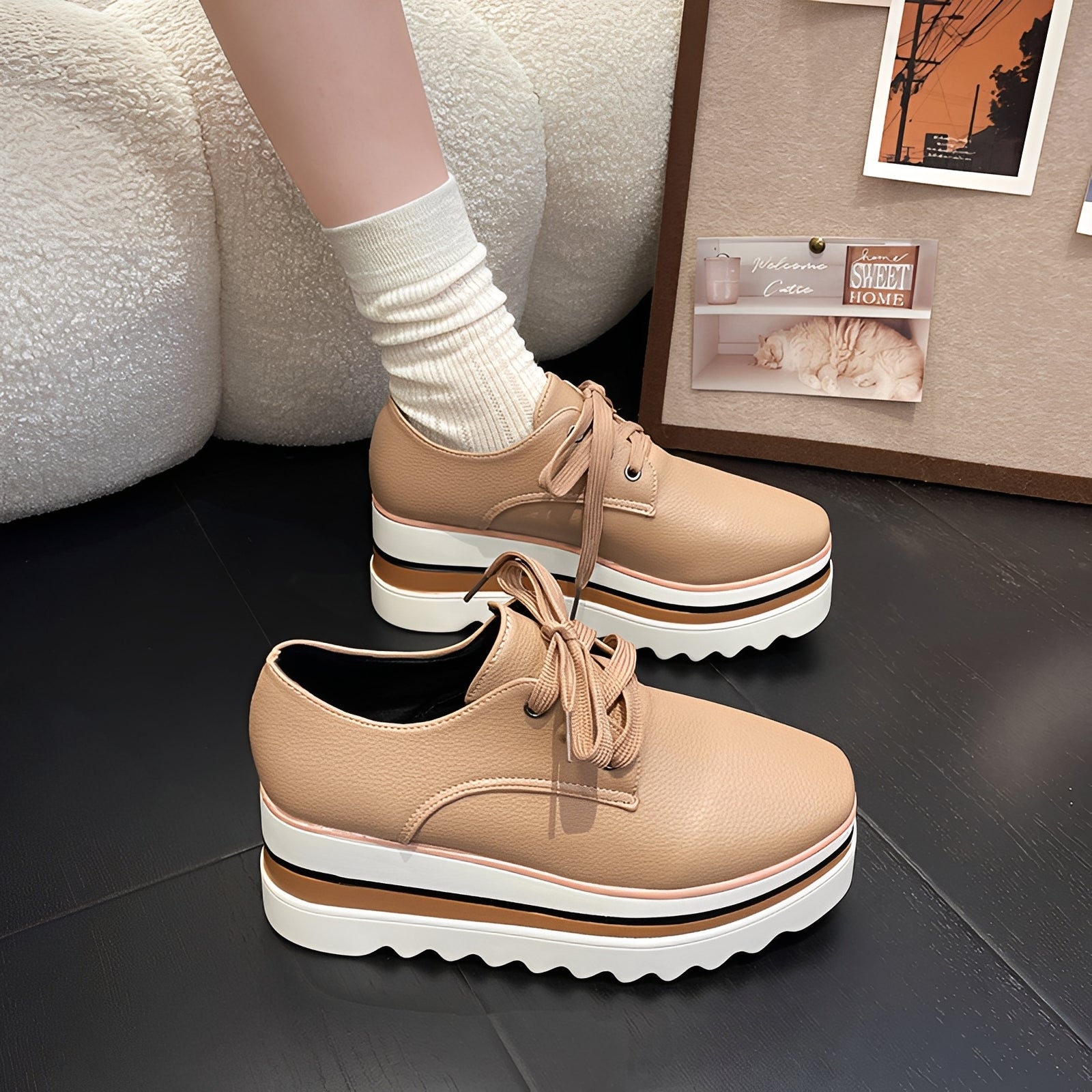 Cassie - Stilvolle Plateau-Schuhe für Damen