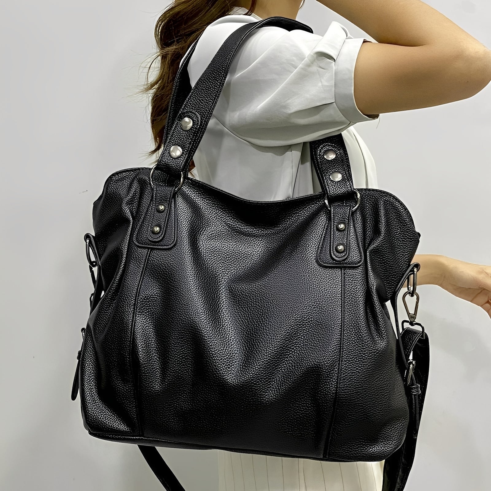 Erika - Moderne große Lederhandtasche für Damen
