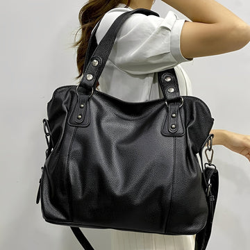 Erika - Moderne große Lederhandtasche für Damen
