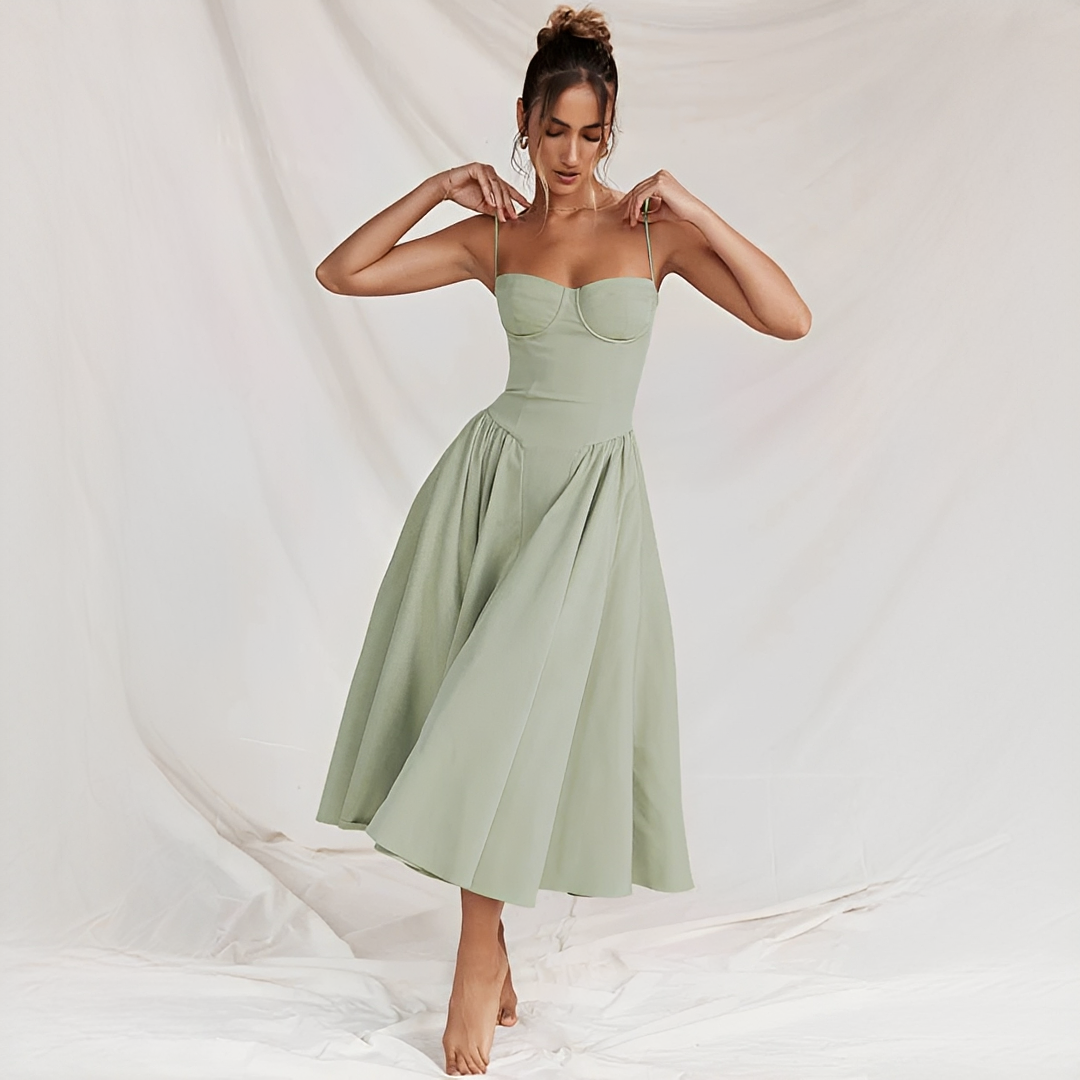 Michaela - Elegantes und schickes Midi-Kleid