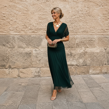 Devanta - Elegantes Kleid mit V-Ausschnitt