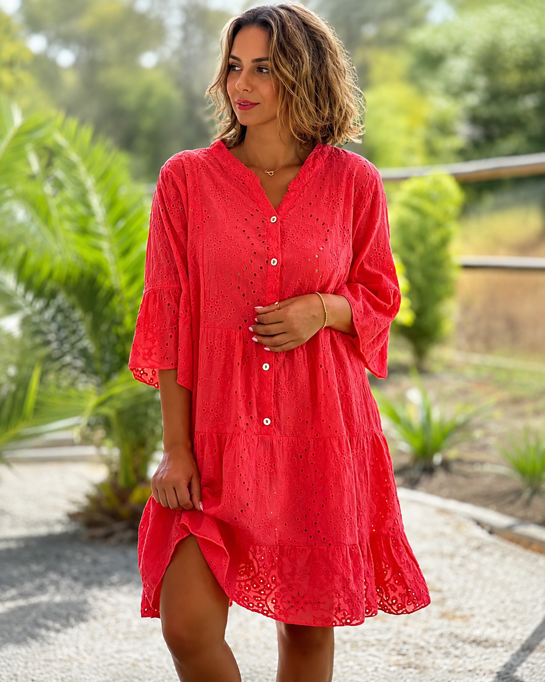 Melania - Elegante Bluse mit V-Ausschnitt
