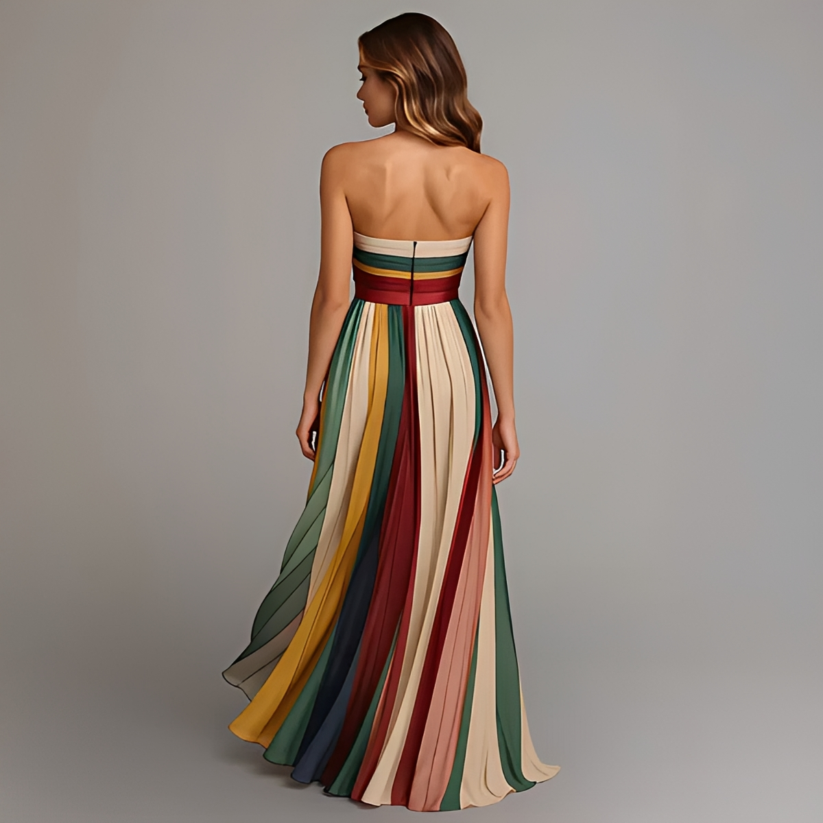 Gracelyn - Schickes Tube-Top-Maxikleid