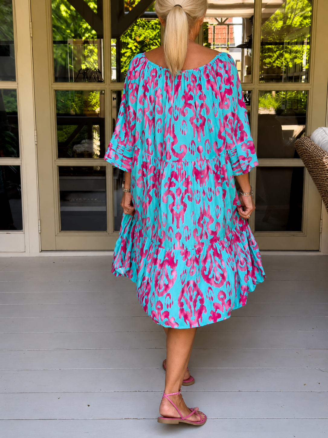 Vishay - Bequemes und Weites Midi-Kleid
