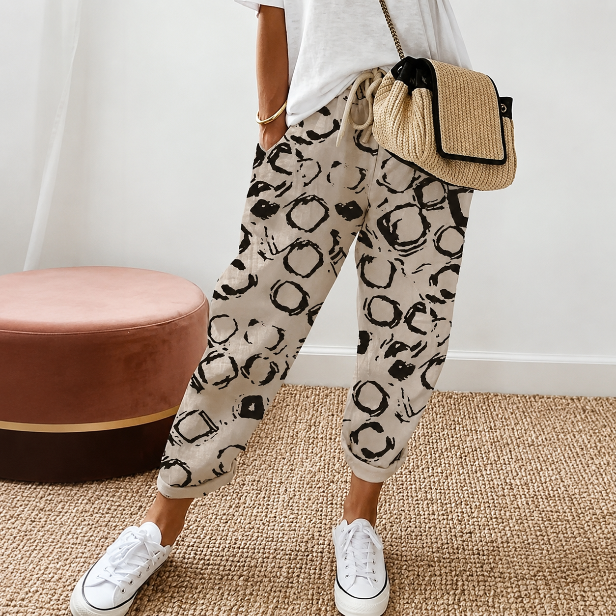 Chelease - Bequeme Hose mit Kordelzug