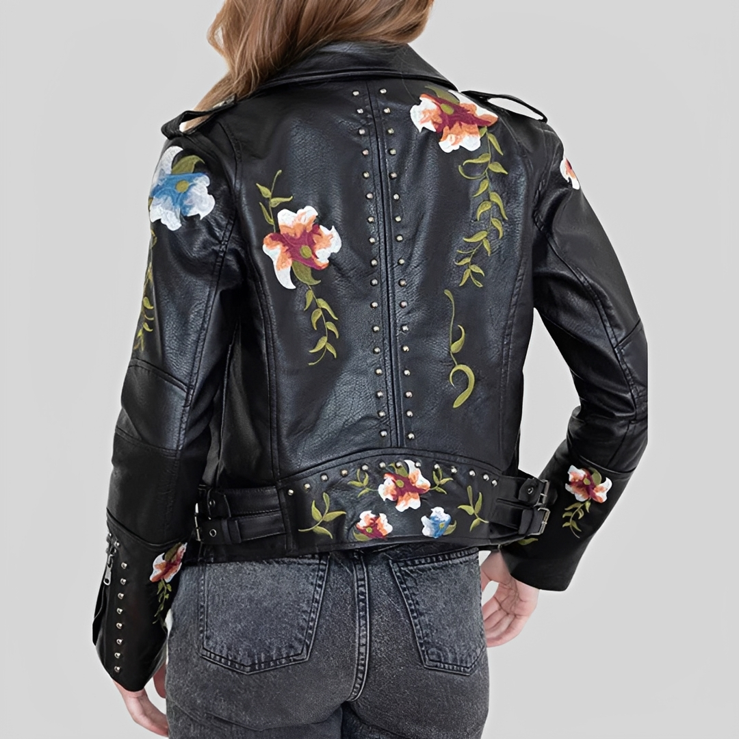 Zoey - Vintage bestickte Jacke