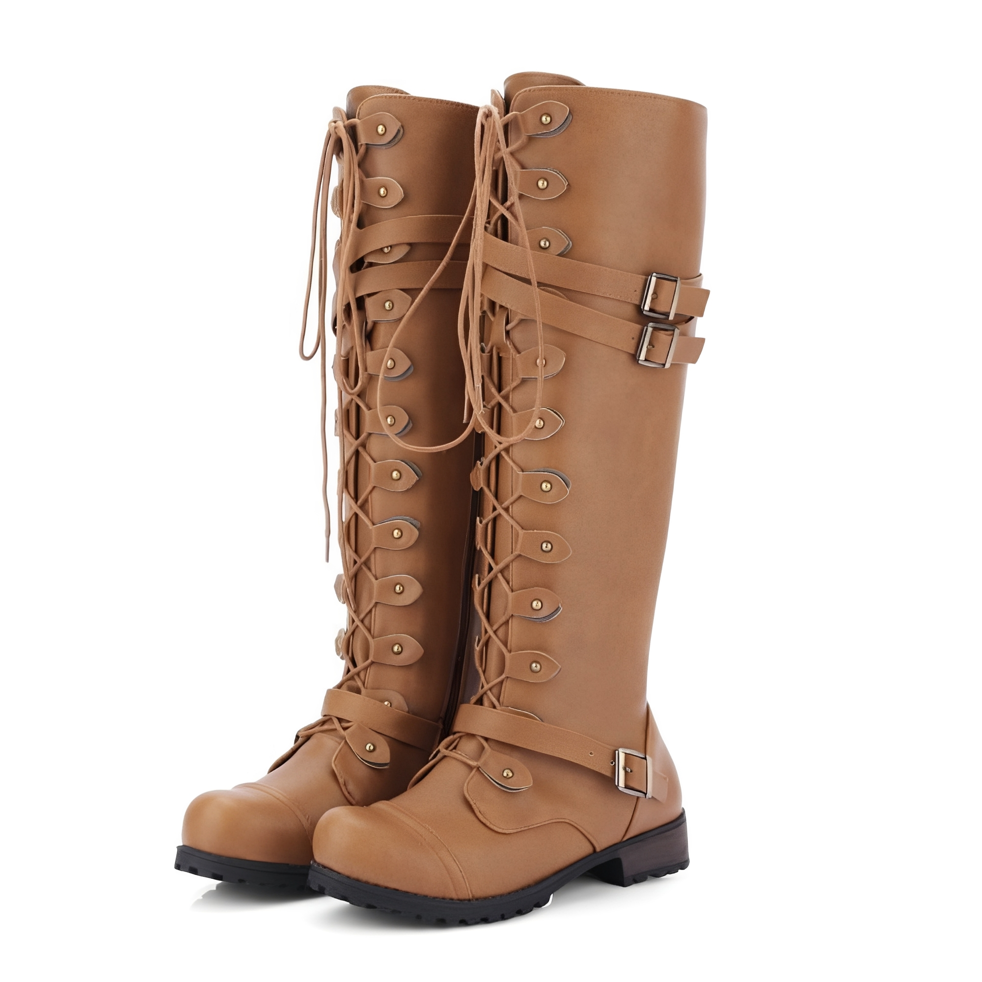 Alicia - Damenstiefel im klassischen Stil mit Schnalle