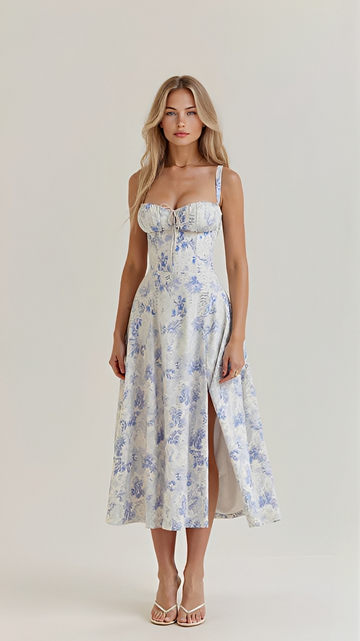 Kiana - Schickes und Elegantes Midikleid mit Schlitz
