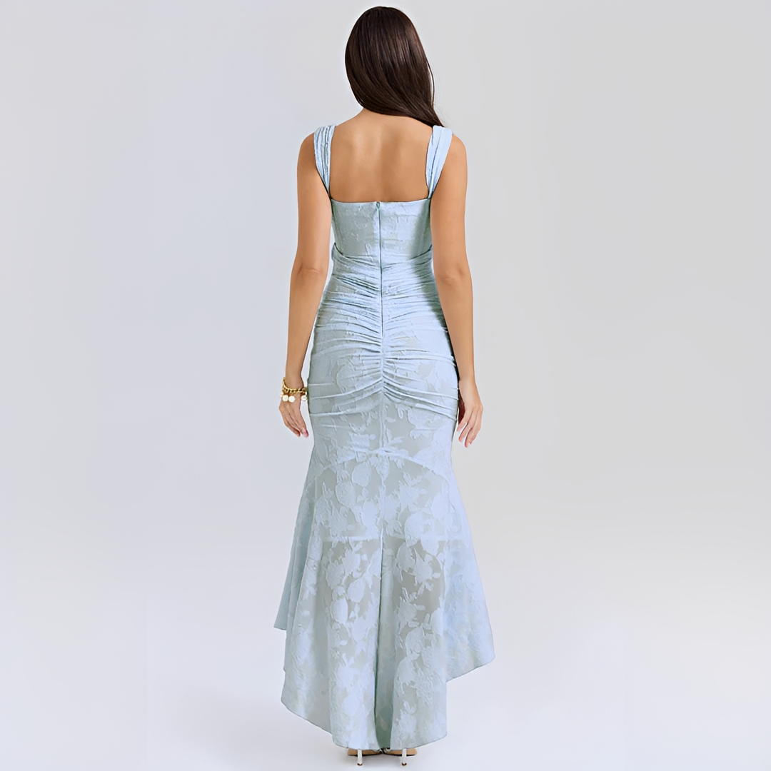 Cynthia - Elegantes Wickel-Midikleid mit Taillenband