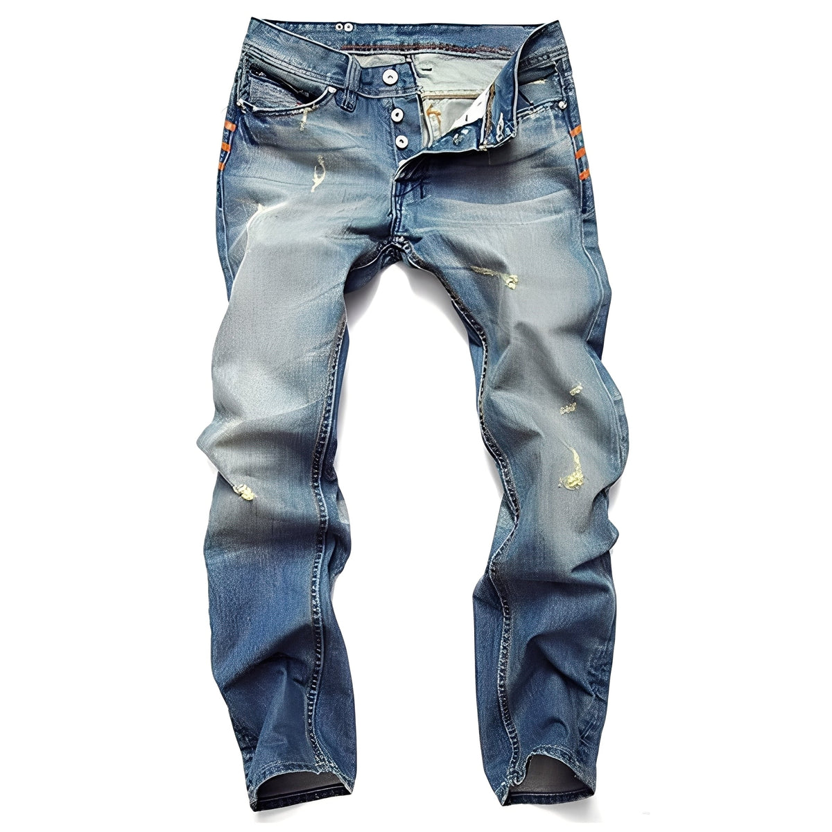Kaleb - Klassische Jeans mit eingearbeitetem Used-Look