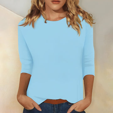Kathryn - Damen Shirt mit 3/4-Ärmeln, locker
