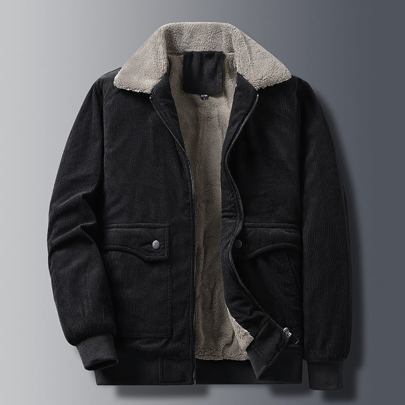 Justin - Retro-Herrenjacke aus strapazierfähigem Cordstoff