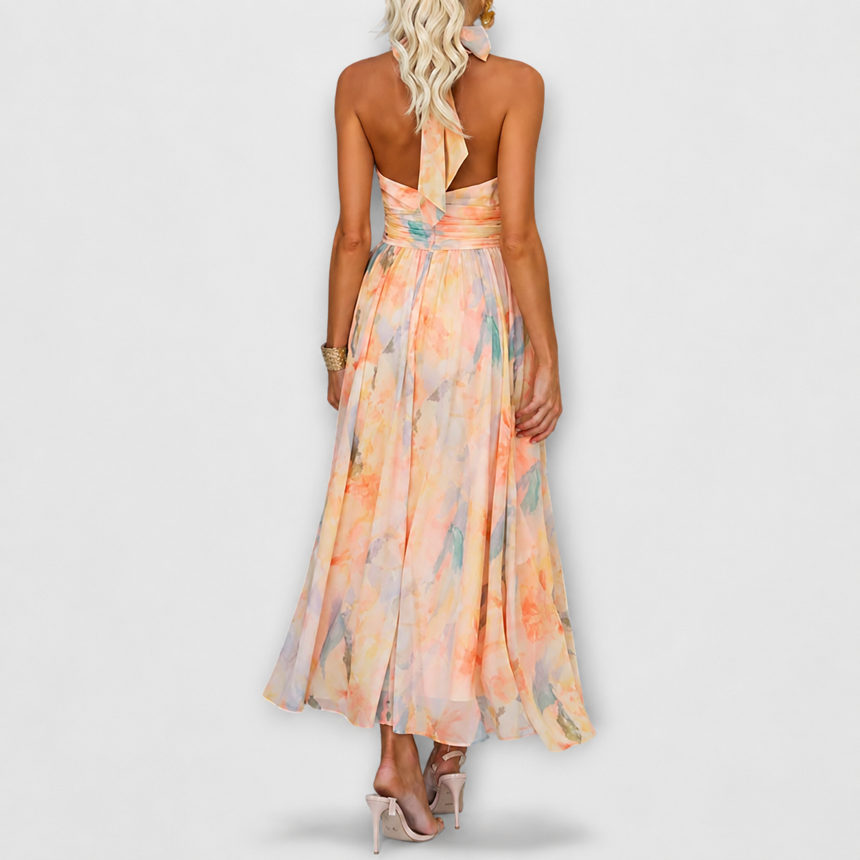 Elettra - Elegantes und Fließendes Rückenfreies Kleid
