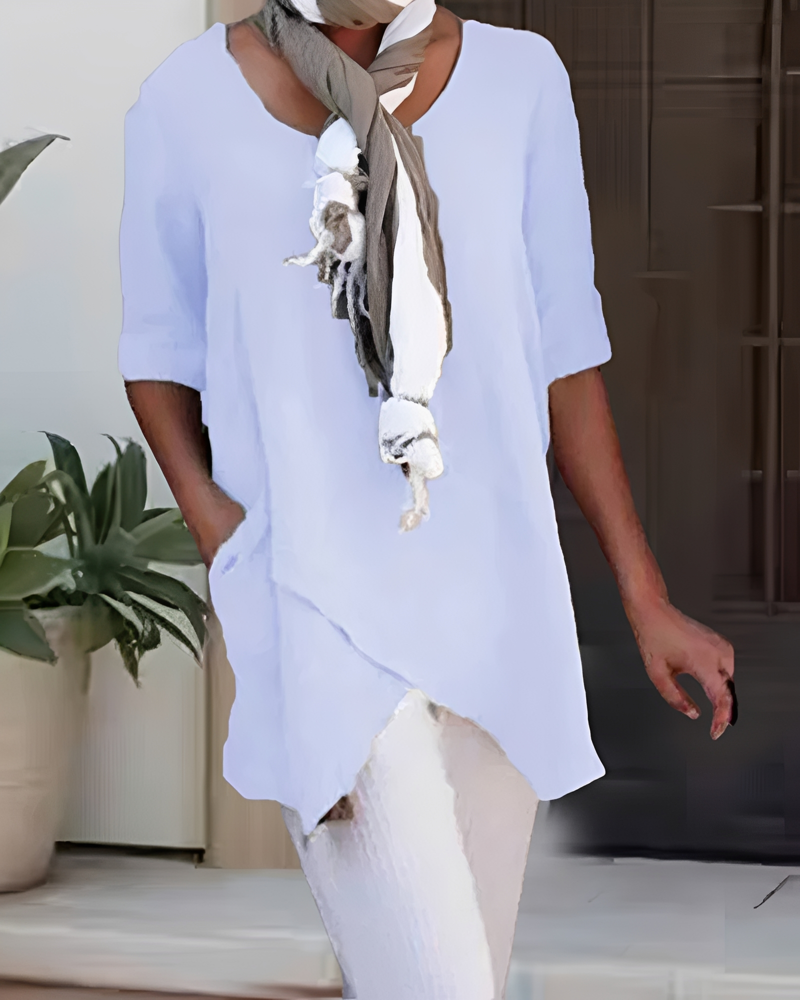 Marcia - Elegantes Shirt mit Rundhals