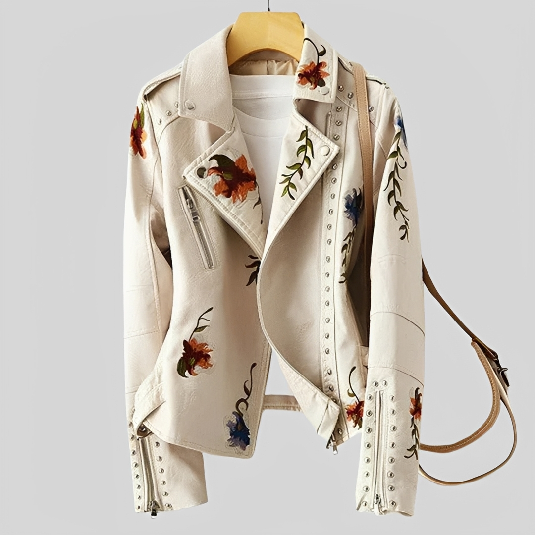 Zoey - Vintage bestickte Jacke