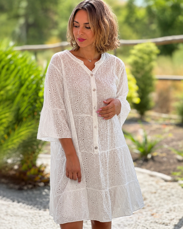 Melania - Elegante Bluse mit V-Ausschnitt