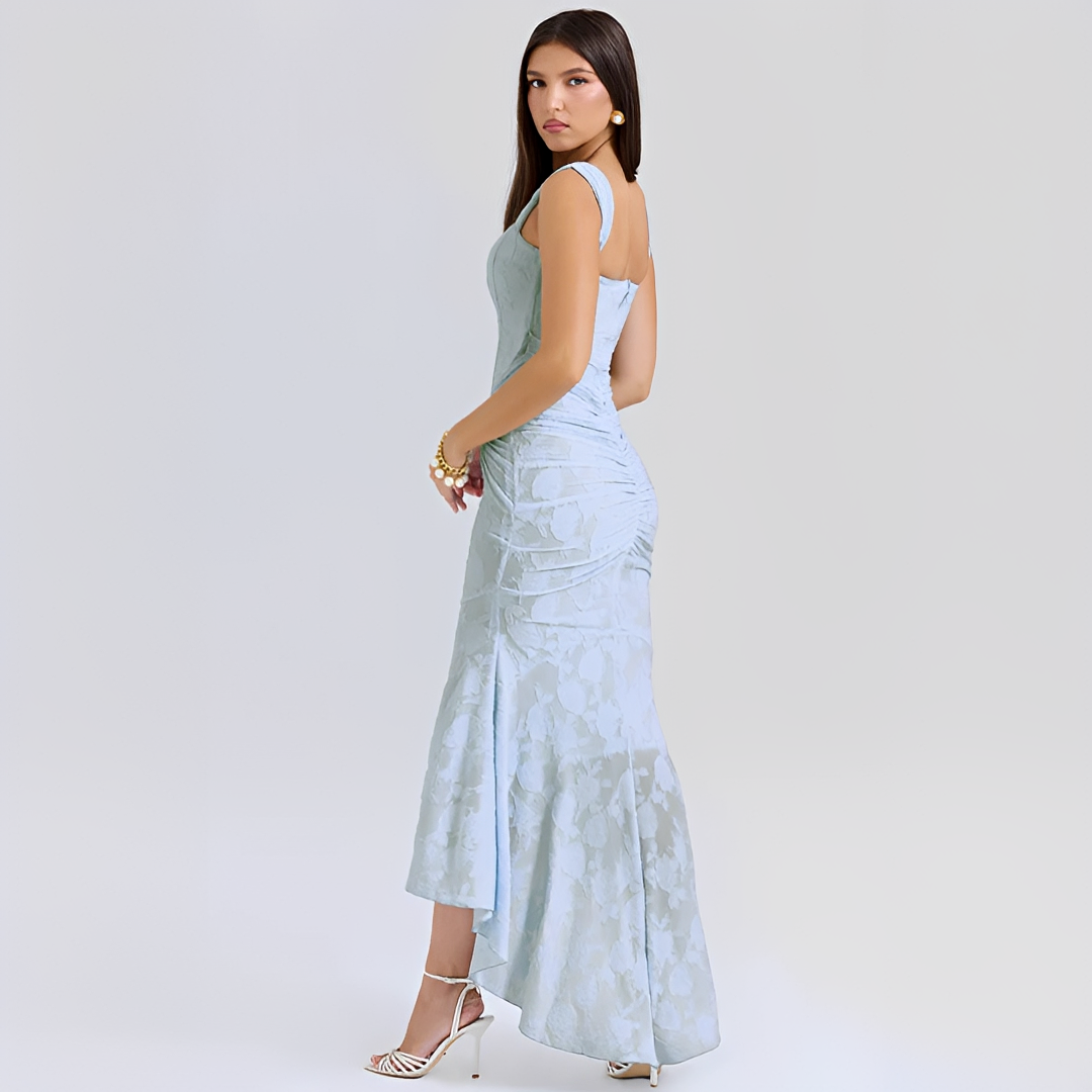 Cynthia - Elegantes Wickel-Midikleid mit Taillenband