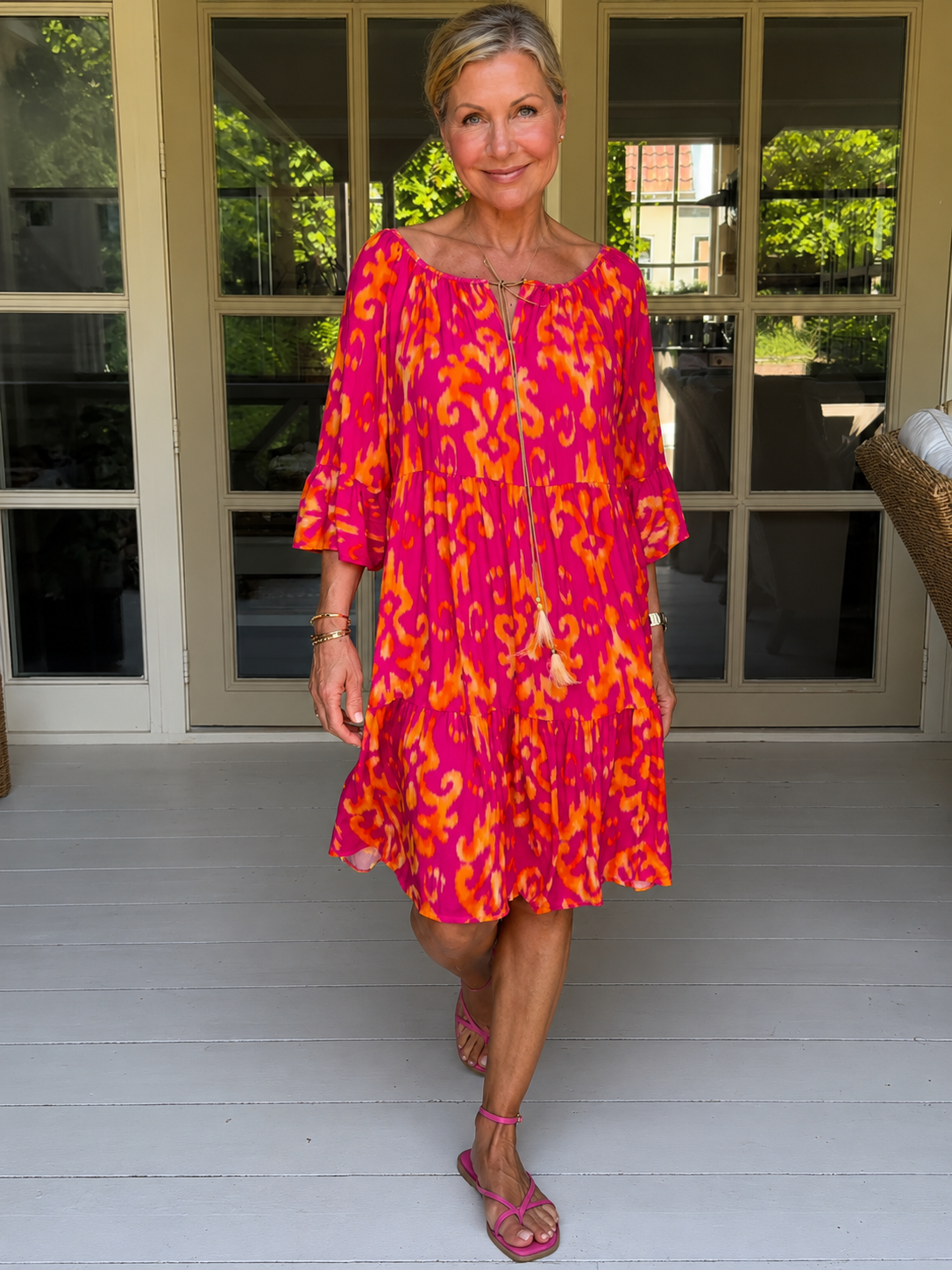Vishay - Bequemes und Weites Midi-Kleid
