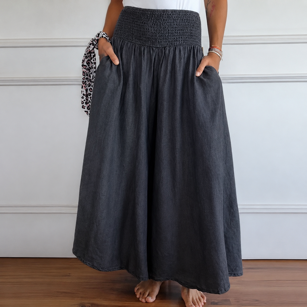 Laurine - Bequeme Hose mit hohem Bund