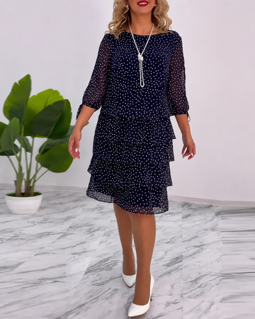 Bezia - Elegantes Midi-Kleid mit Lagen