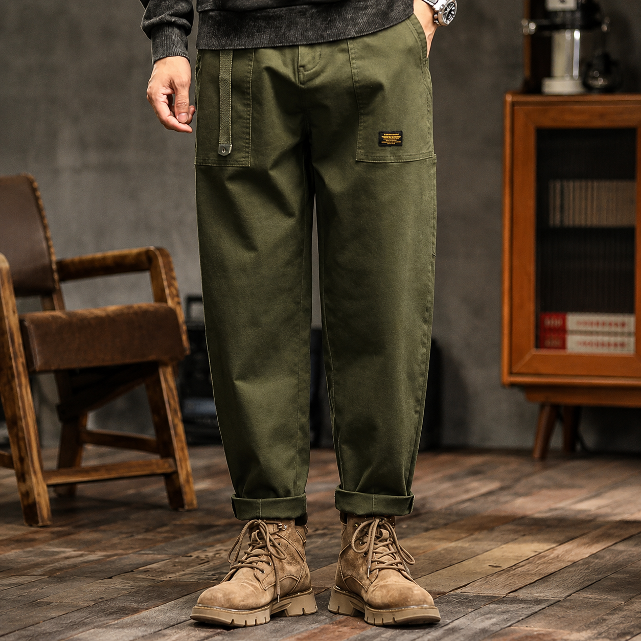 Clyde - Vintage-Stil Weit Geschnittene Hosen