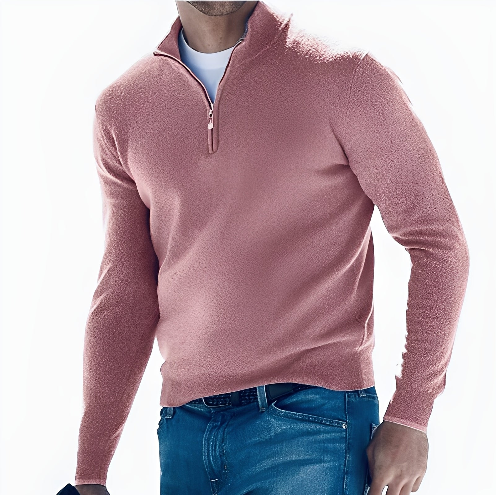 Ralph – Bequemer Herrenpullover mit Reißverschluss