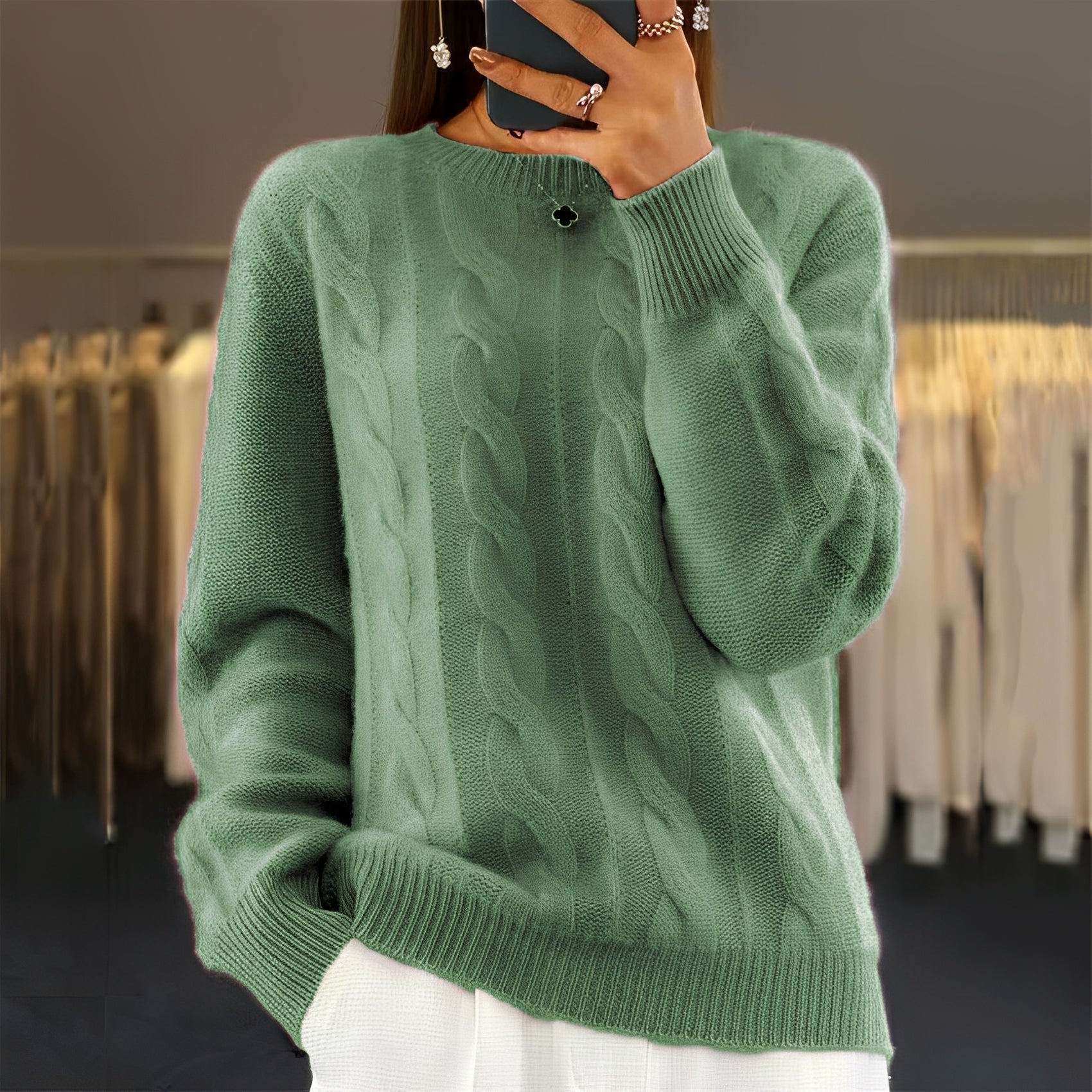 Jasmin - Eleganter Damen-Strickpullover