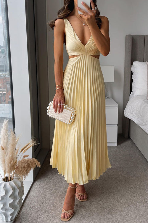 Catherina - Stilvolles plissiertes Abendkleid