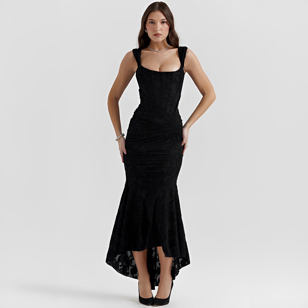 Cynthia - Elegantes Wickel-Midikleid mit Taillenband