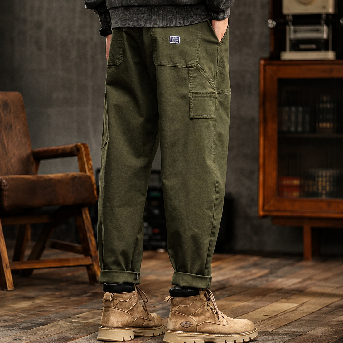 Clyde - Vintage-Stil Weit Geschnittene Hosen