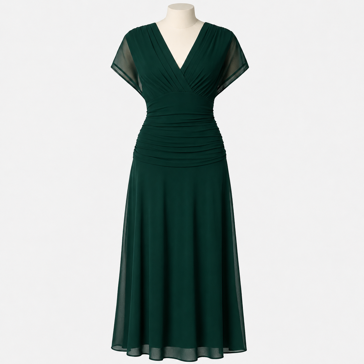 Devanta - Elegantes Kleid mit V-Ausschnitt