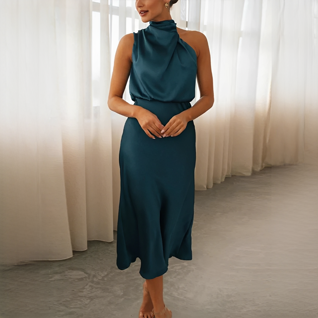 Juliana - Anmutiges schulterfreies Neckholder-Kleid