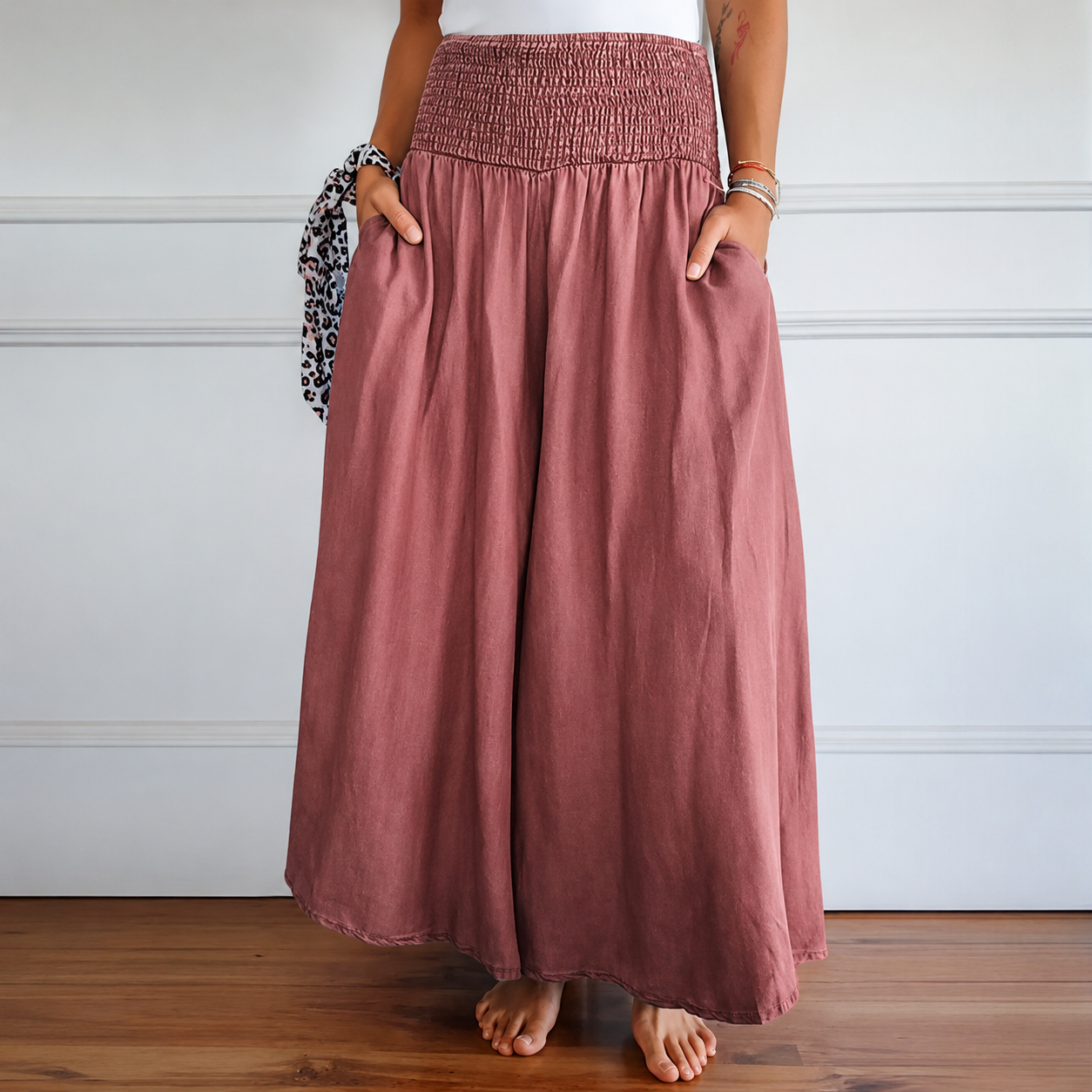 Laurine - Bequeme Hose mit hohem Bund