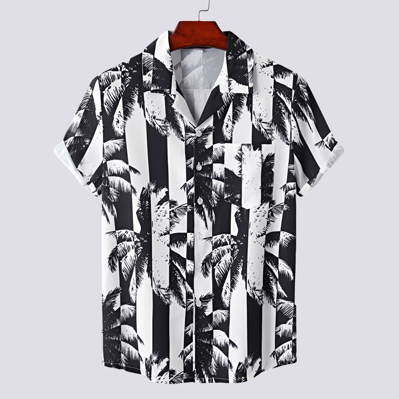 Ronan - Elegantes Herrenhemd mit hawaiianischem Muster