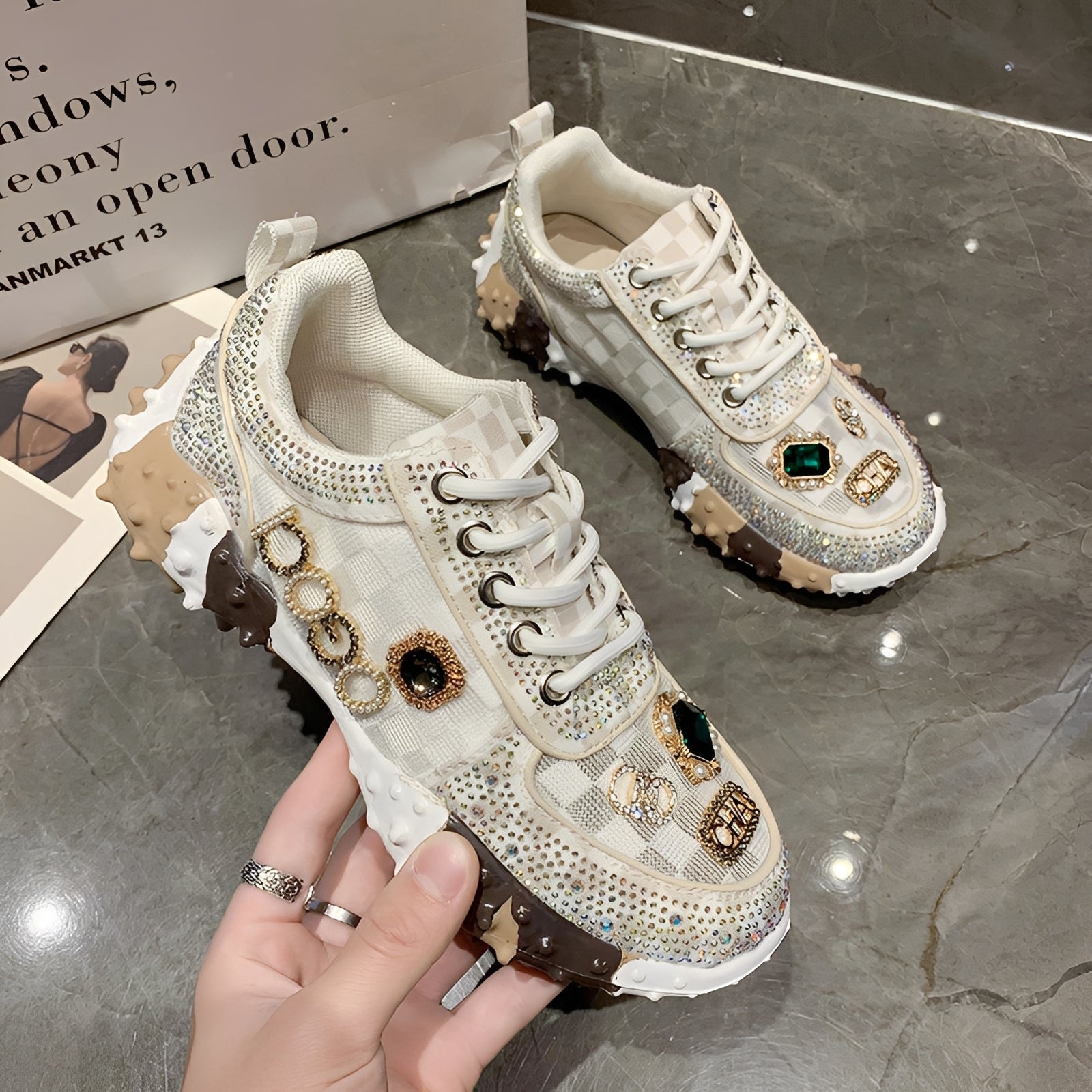 Bethan - Modische Glitzerschuhe für Damen