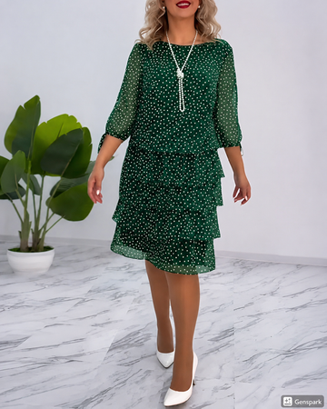 Carey - Elegantes Kleid mit Tupfen