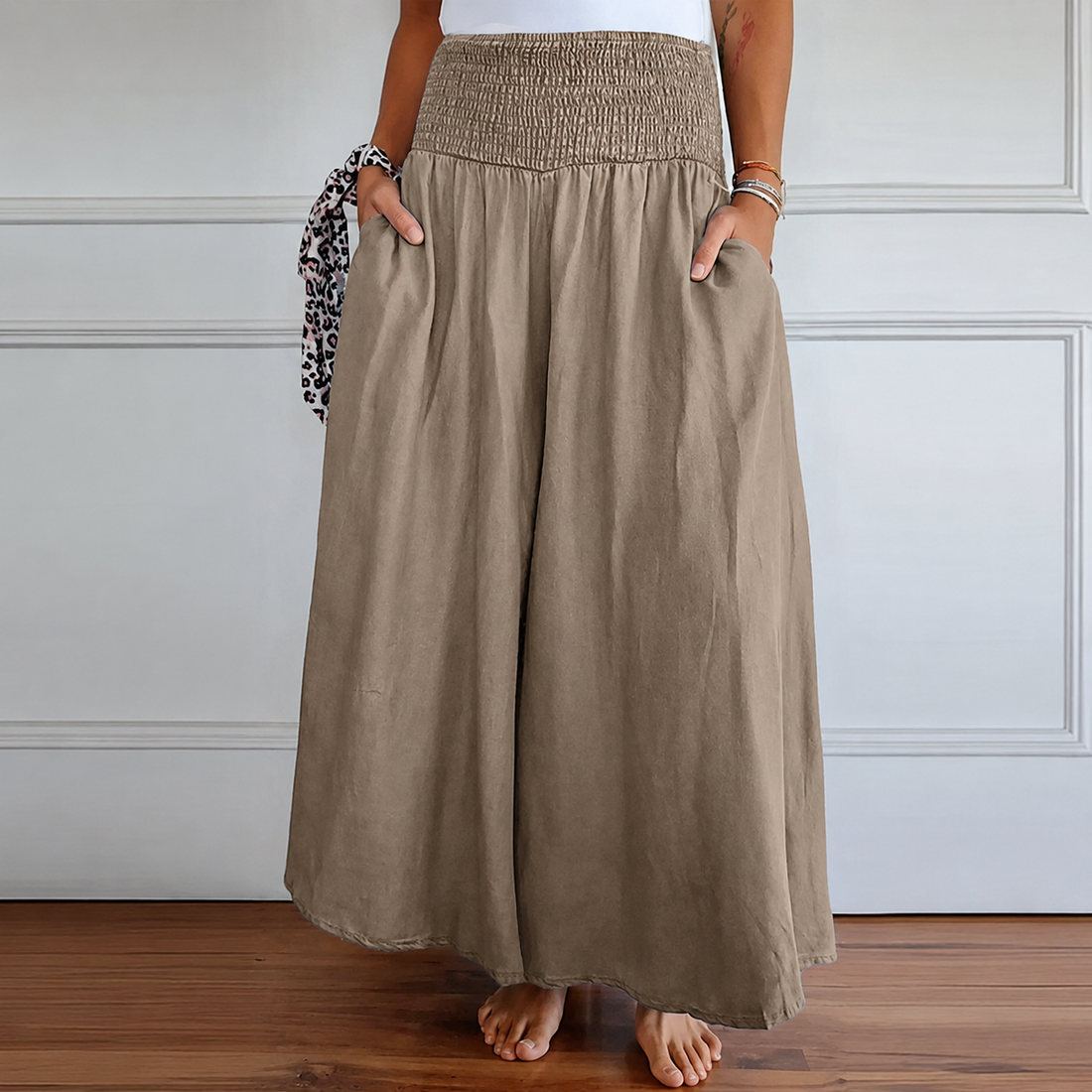 Laurine - Bequeme Hose mit hohem Bund