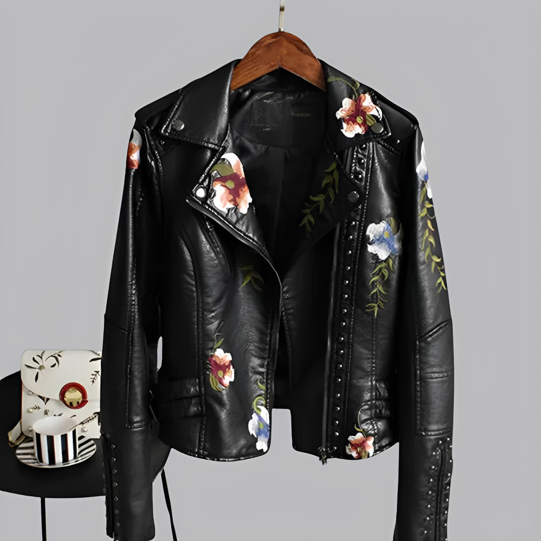 Zoey - Vintage bestickte Jacke
