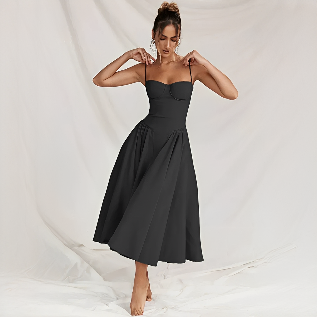 Michaela - Elegantes und schickes Midi-Kleid