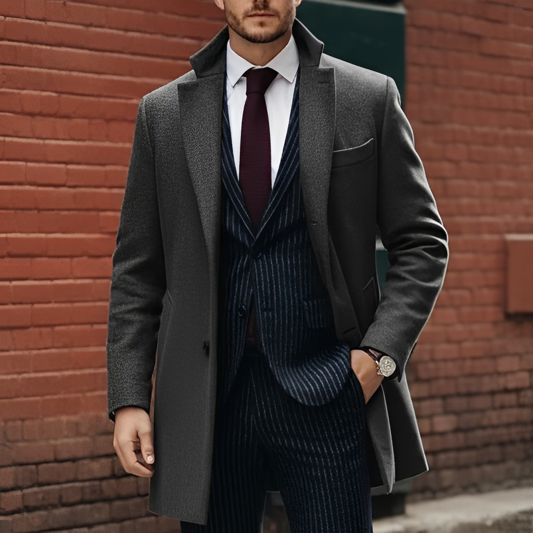 Janzen - Herren-Trenchcoat für den Winter