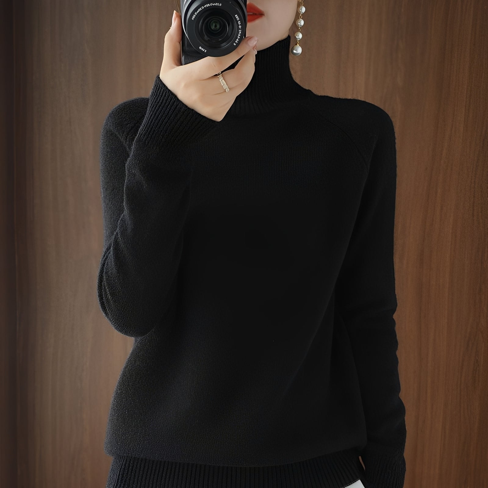 Rachel - Eleganter Damenrollkragenpullover