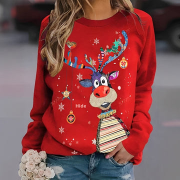 Quinty - Damen-Weihnachtspullover