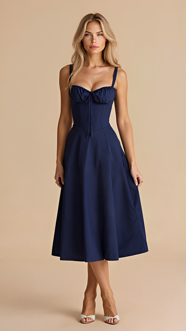 Kiana - Schickes und Elegantes Midikleid mit Schlitz