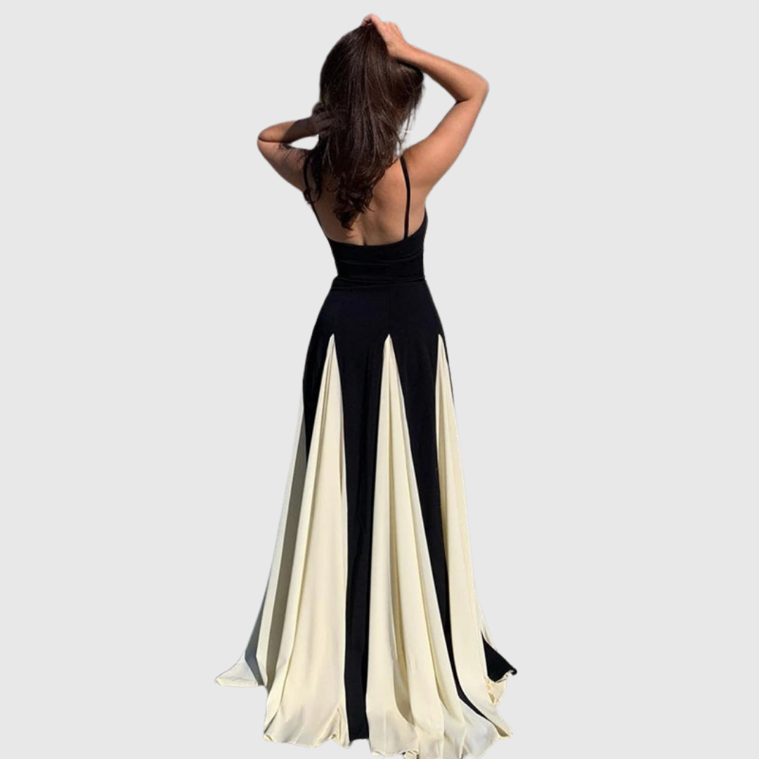 Margaux – Stilvolles Maxikleid mit Ausschnitt