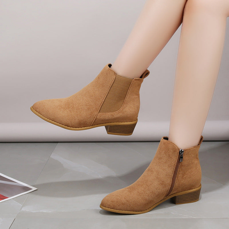 Karen - Stilvolle Damen-Chelsea-Boots mit spitzer Spitze