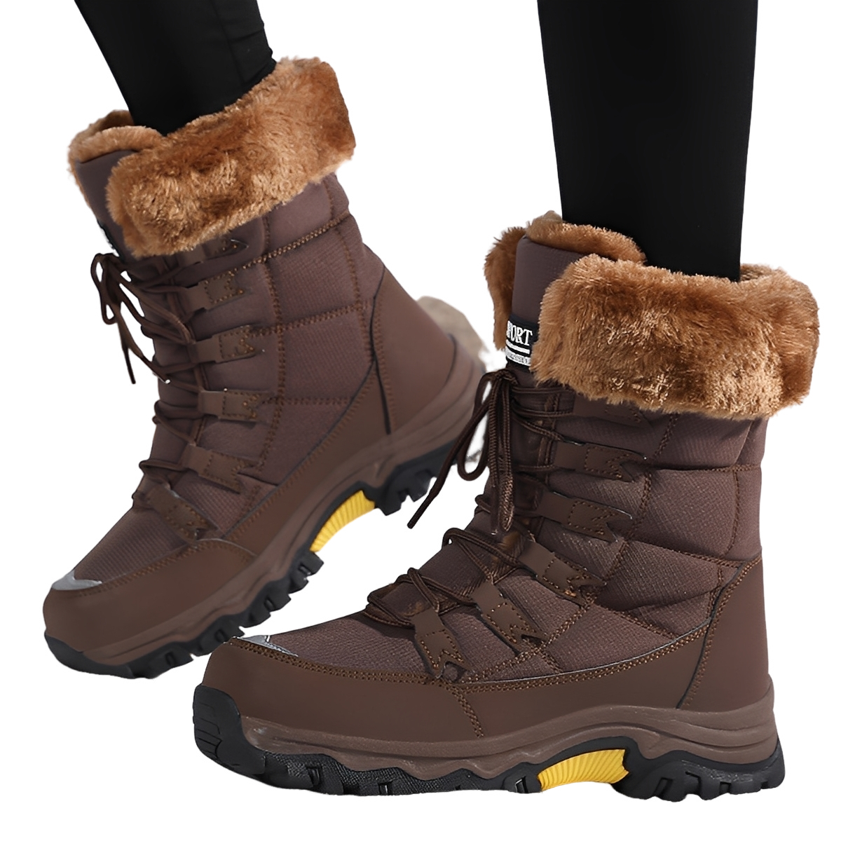 Yasmine - Bequeme, wasserdichte Samt-Winterstiefel für Damen