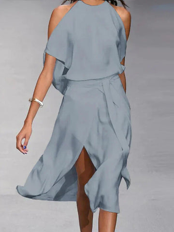 Alina – Verführerisches Elegantes Kleid mit Schlitz